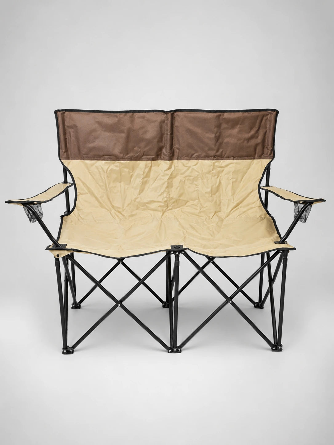 Chaise Double Pliante de Camping avec Porte-Gobelets