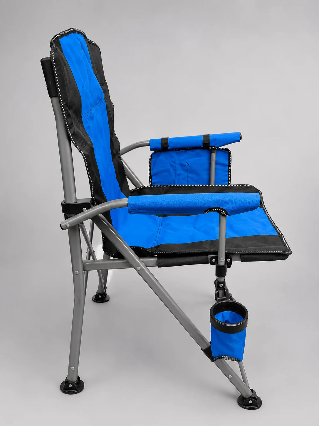 Chaise de Camping Pliable Premium avec Porte-Gobelet et Poche de Rangement
