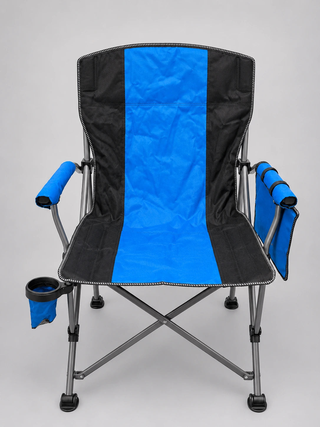 Chaise de Camping Pliable Premium avec Porte-Gobelet et Poche de Rangement