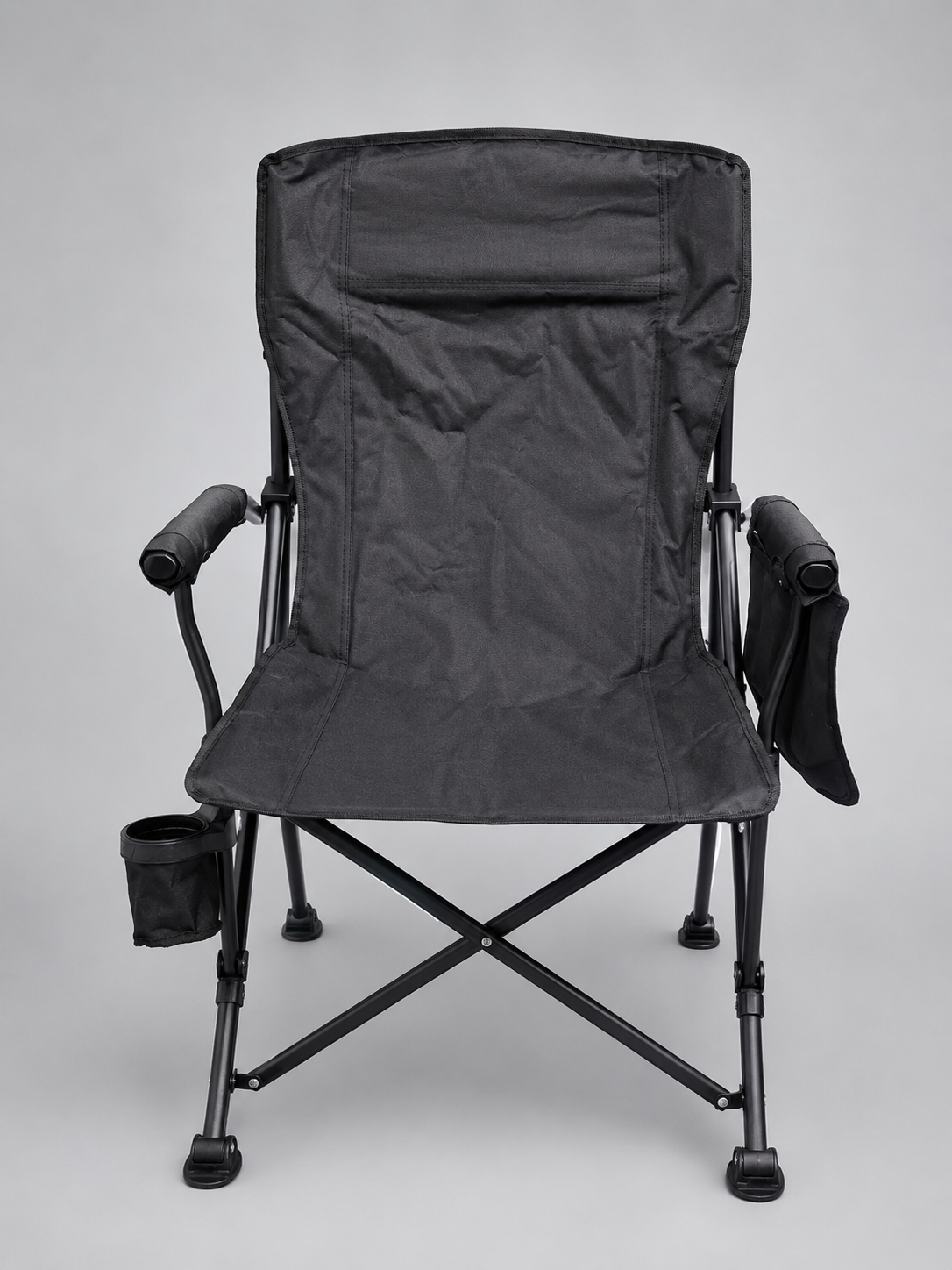 Chaise de Camping Pliable Premium avec Porte-Gobelet et Poche de Rangement